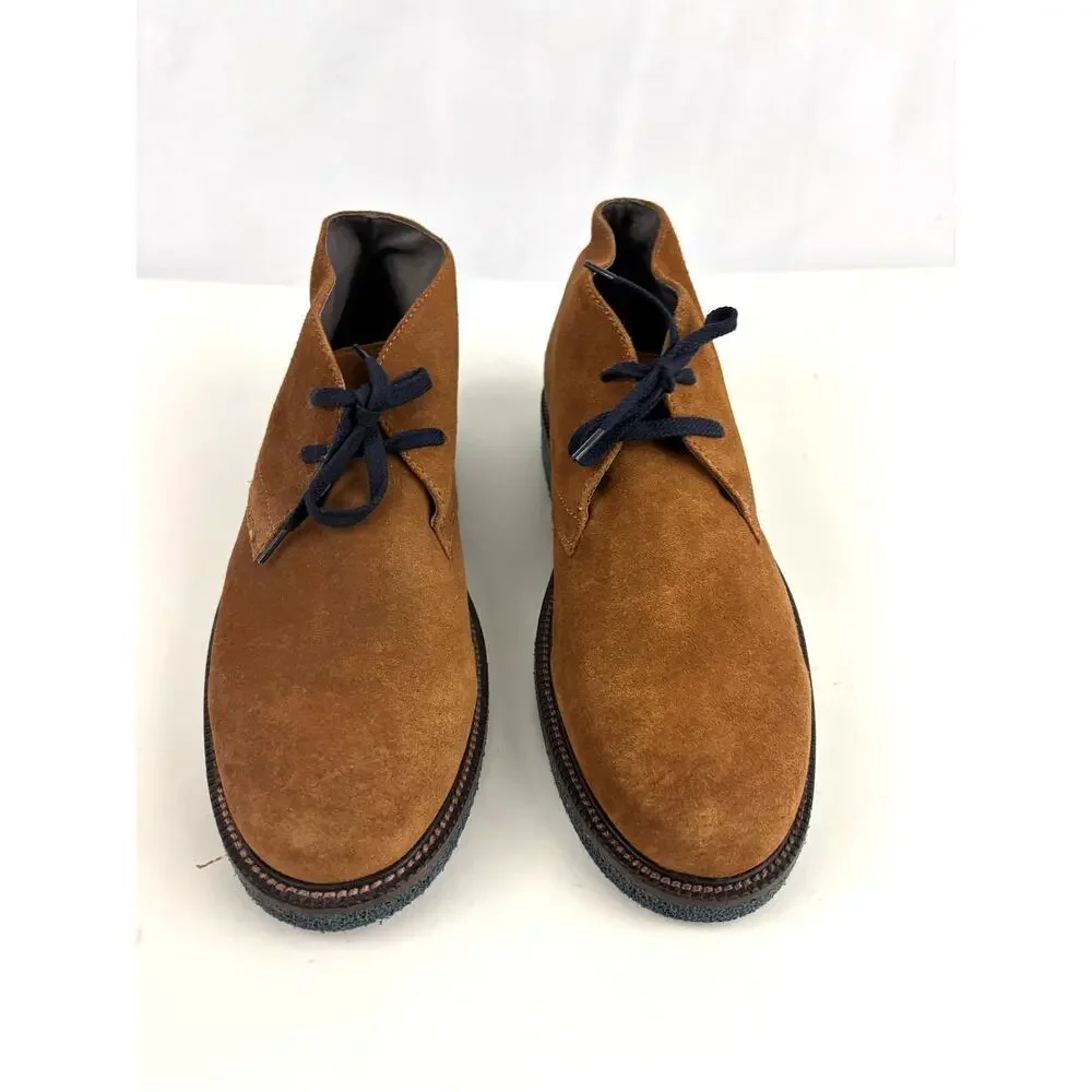 Men's Brown Suede Chukka Boots with Black Laces